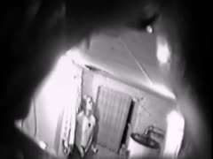 To witness a gorgeous wife stroking her pussy, Voyeur installs a covert camera.